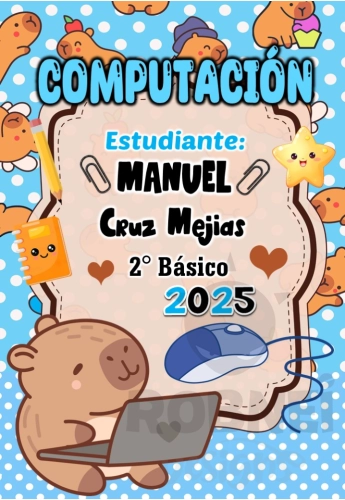 Capibara Kawaii Computacion Celeste